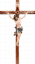 Alpenchristus blau mit geradem Kreuz